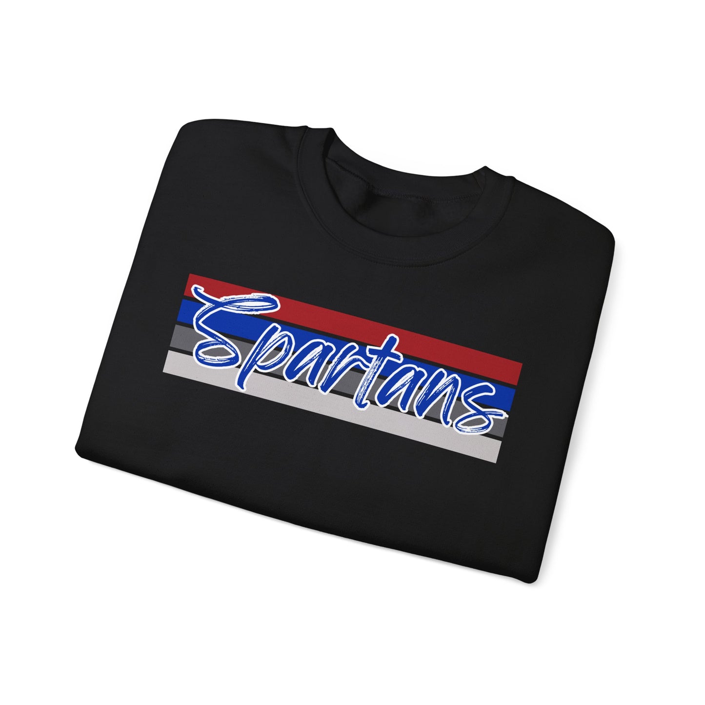 Spartans Cursive Print Crewneck Gildan Sweatshirt