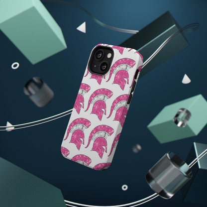 Bixby Spartan Pink Bling Logo Impact Resistant iPhone Case