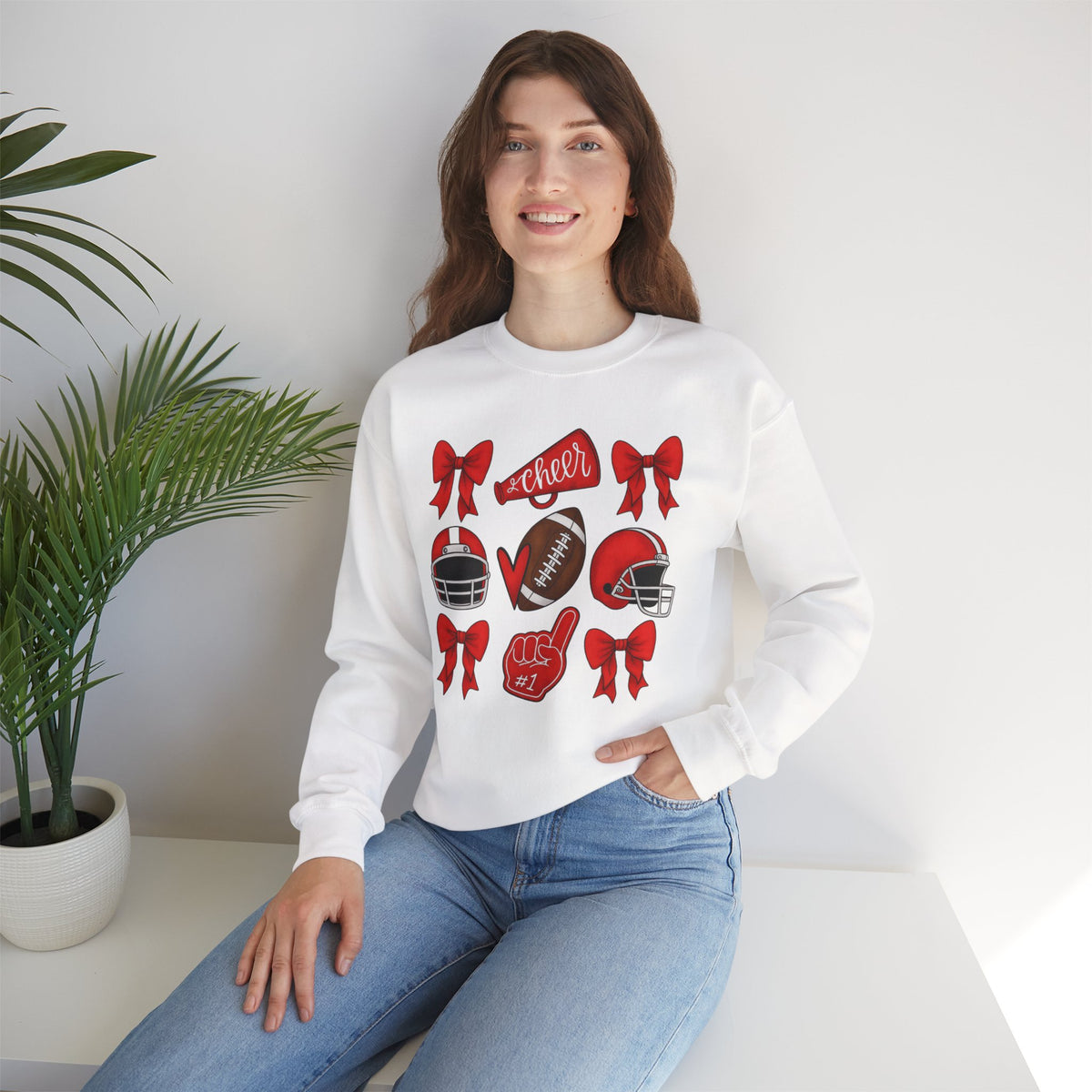 Bixby Spartan Cheer & Football Gildan Sweatshirt