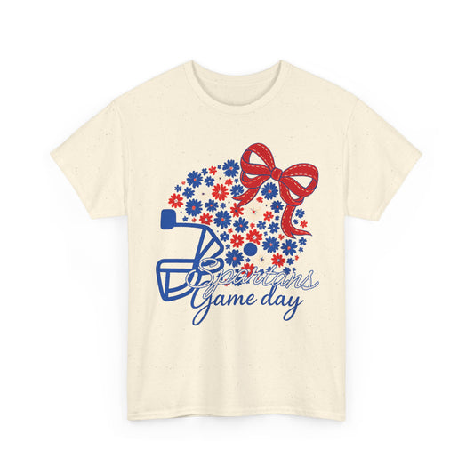 Bixby Spartans Floral Helmet Gildan Tee