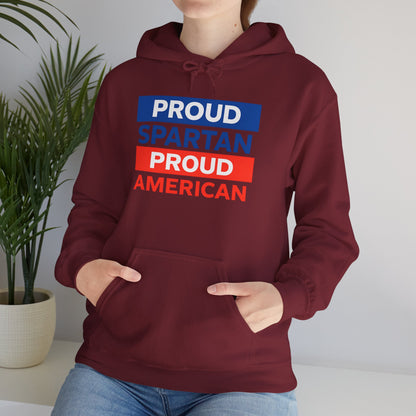 Proud Spartan Proud American Gildan Hoodie