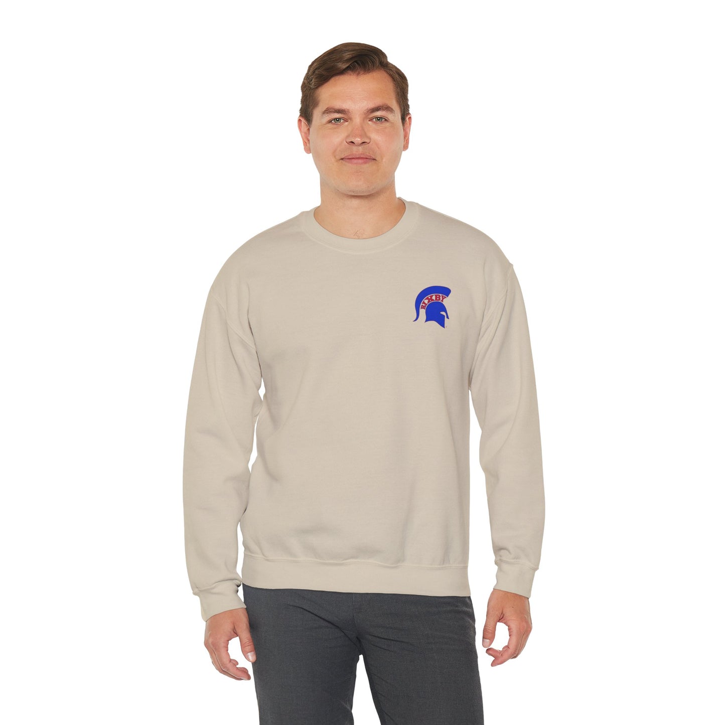 Spartan Blue Logo Gildan Sweatshirt