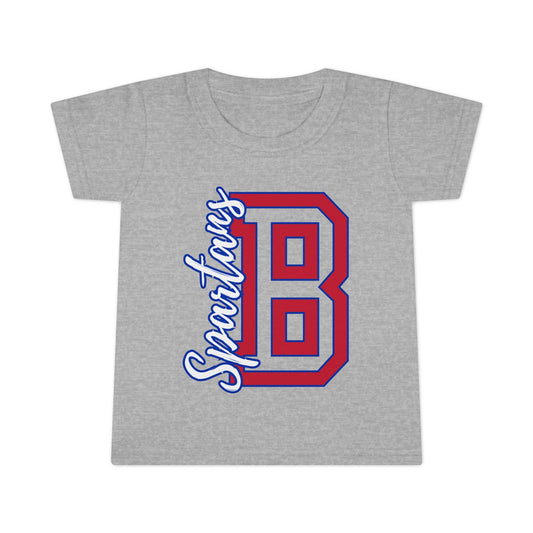 B Letter Spartan Sportsman Toddler Gildan Tee
