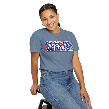 Spartans Patriotic Comfort Colors Tee