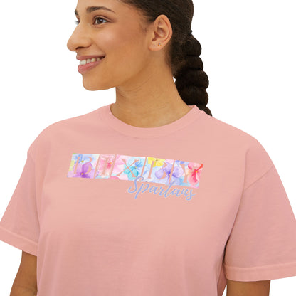 Bixby Spartans Comfort Colors Spring Pastel Boxy Tee