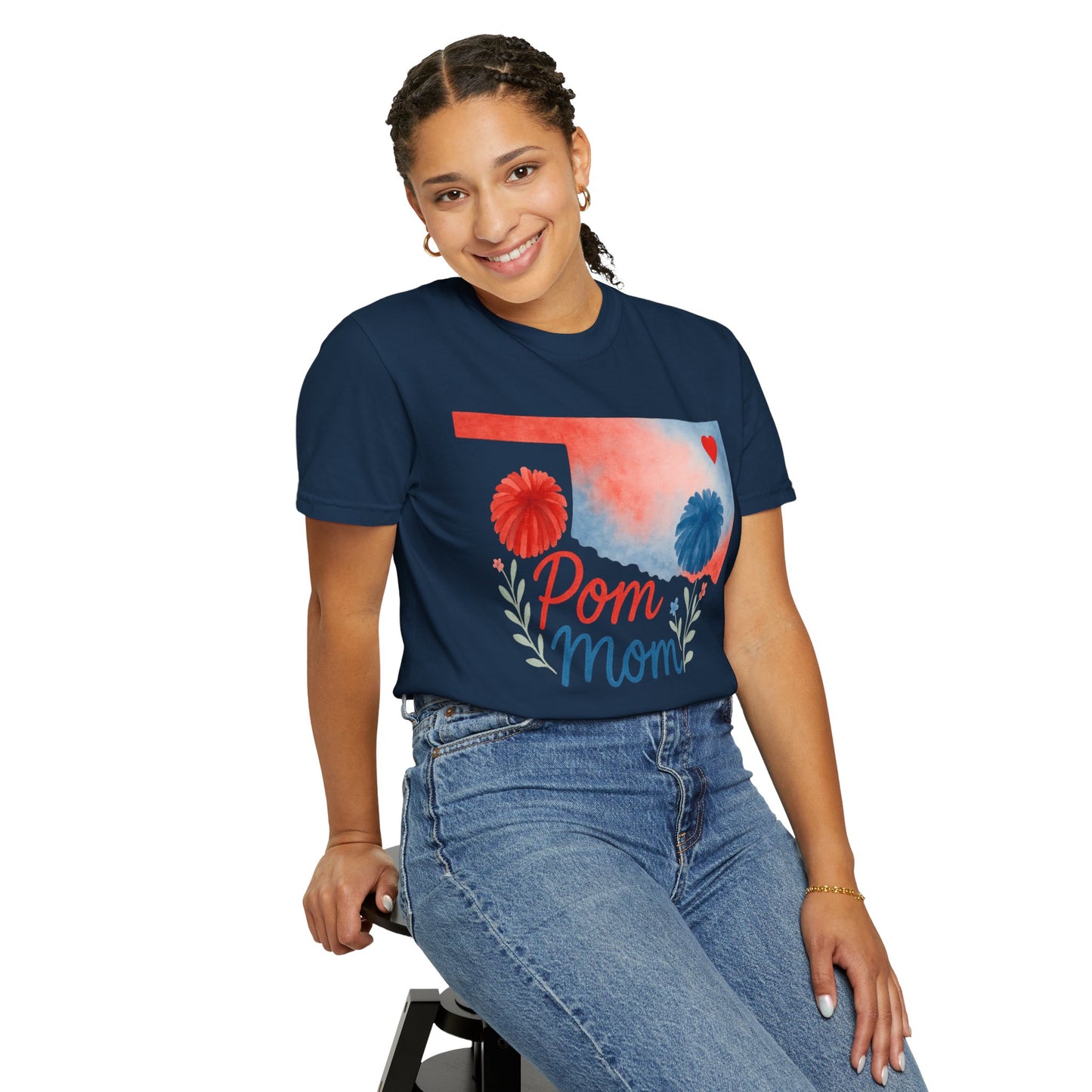Pom Mom Bixby OK Watercolor Comfort Colors Tee