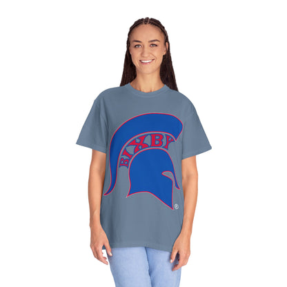Bixby Spartan Blue Logo Comfort Colors Tee