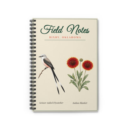 Bixby Oklahoma Notebook | Wildflower Field Notes Journal