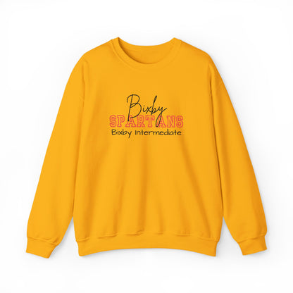 Personalized Embroidered Bixby Spartans Crewneck Sweatshirt
