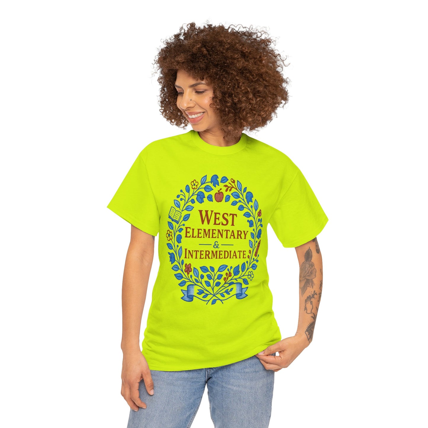 Floral West Intermediate Spartan Gildan Tee