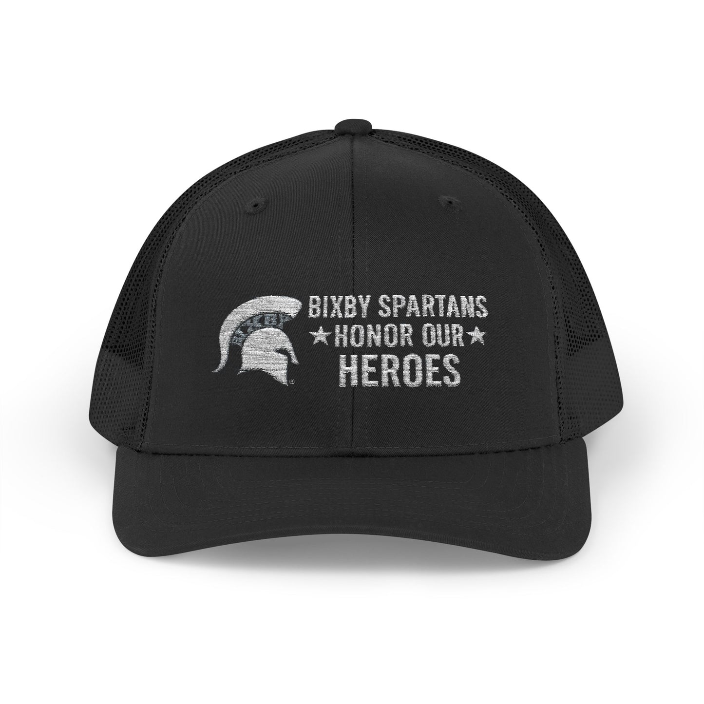 Spartans Honor Our Heroes Embroidered Trucker Snapback