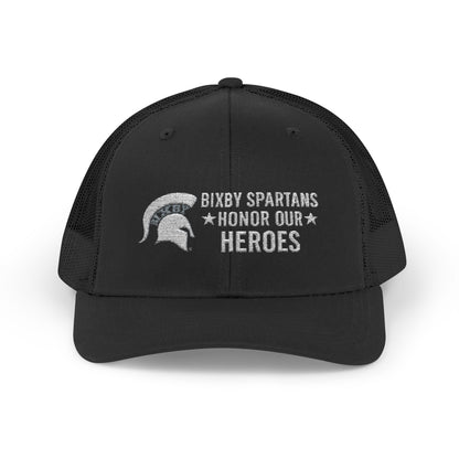 Spartans Honor Our Heroes Embroidered Trucker Snapback