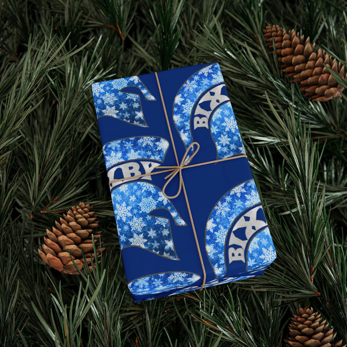 Bixby Spartan Winterfrost Wrapping Paper