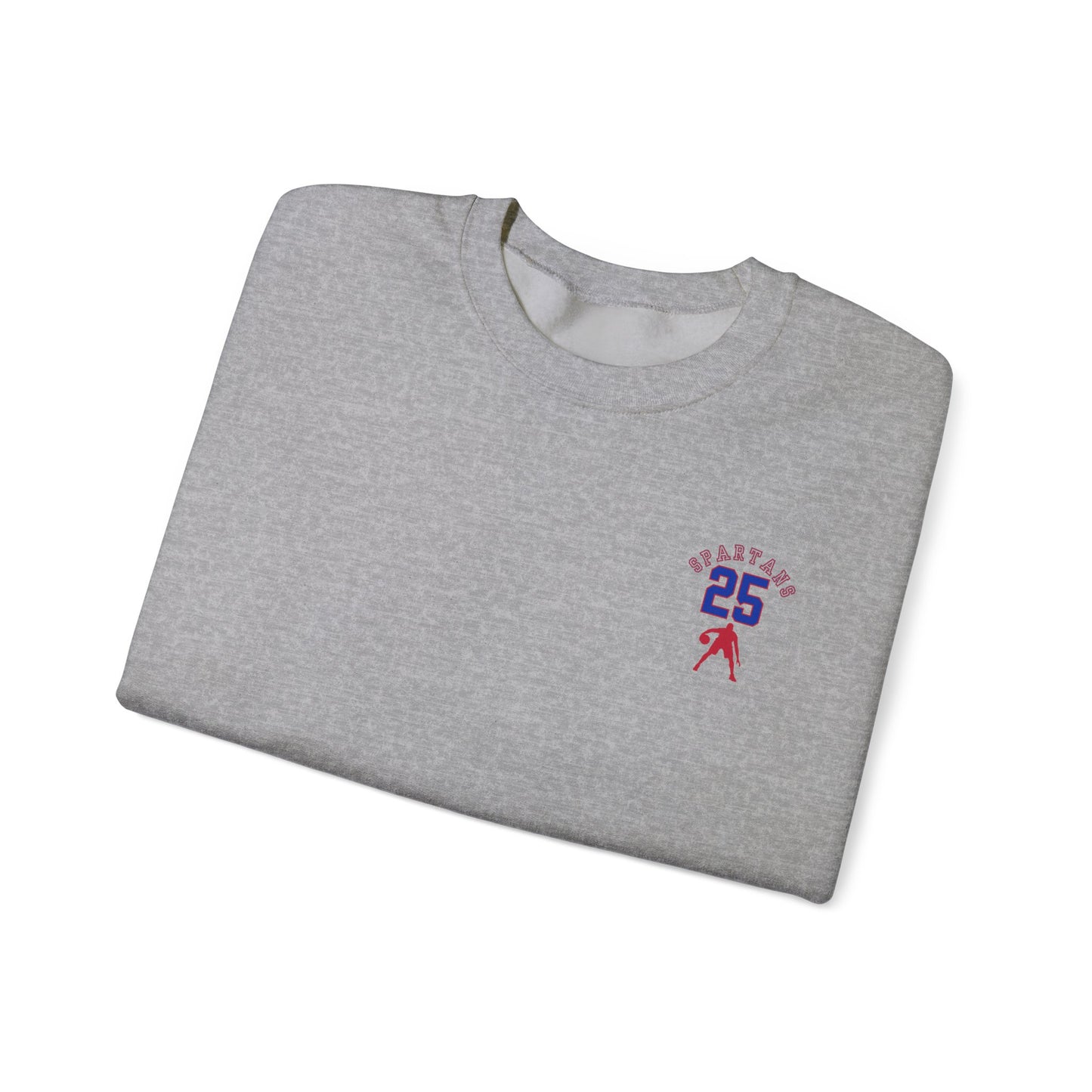 Personalized Boys Bixby Spartan Basketball Crewneck Sweatshirt