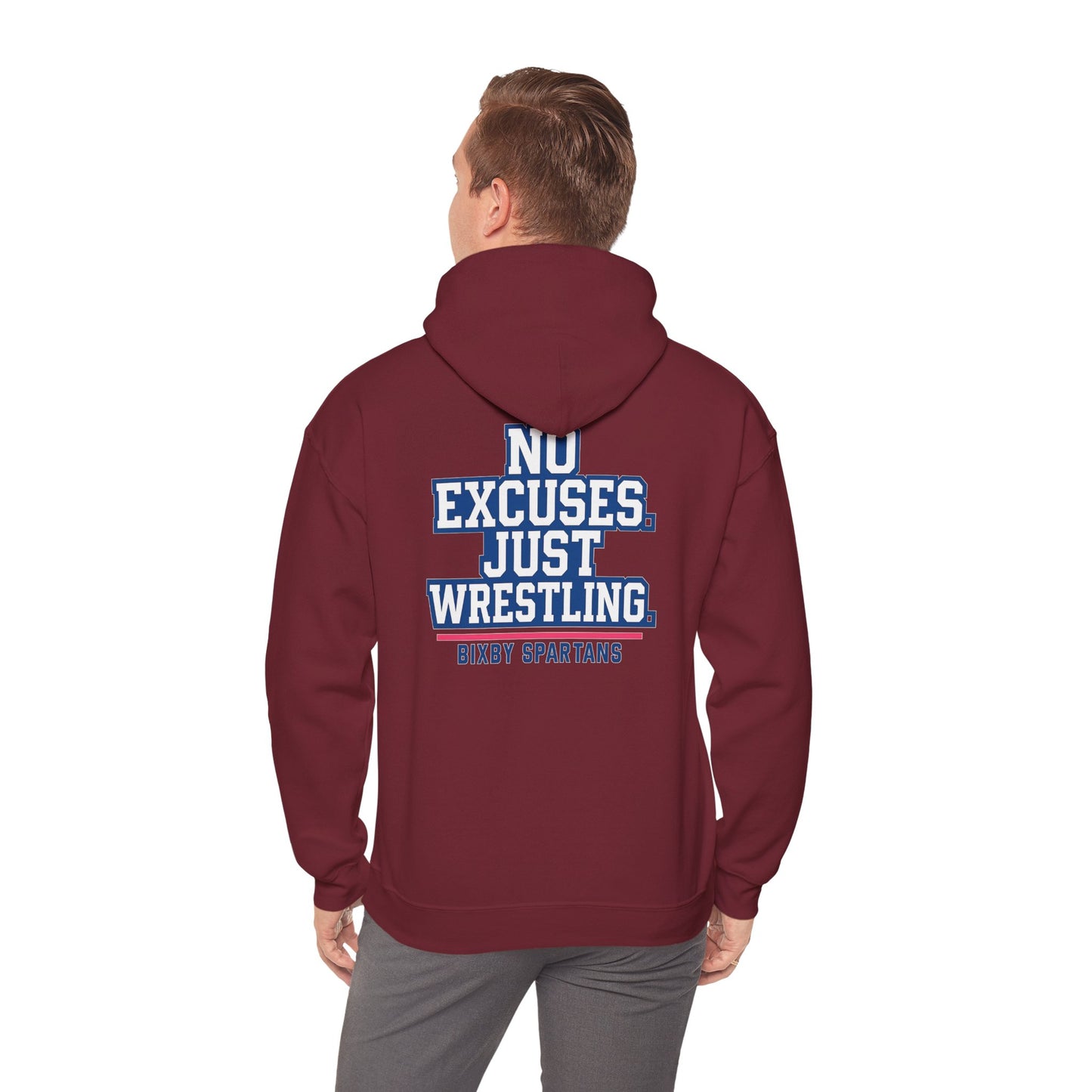 No Excuses Spartan Wrestling Gildan Hoodie