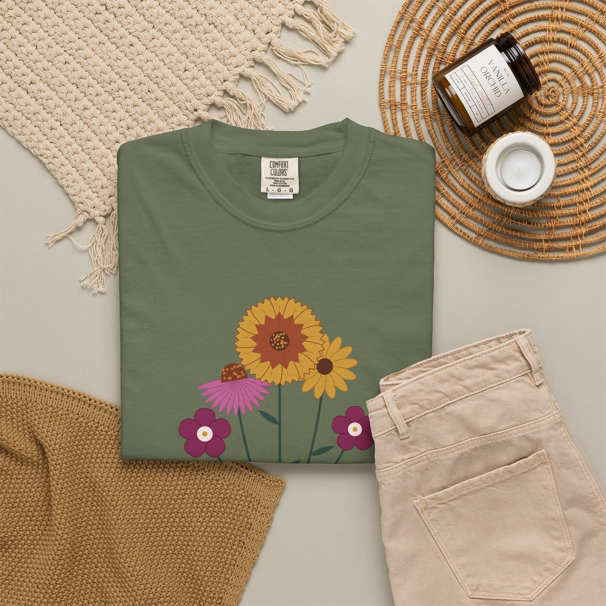 Oklahoma Grown Wildflower Tee | Comfort Colors