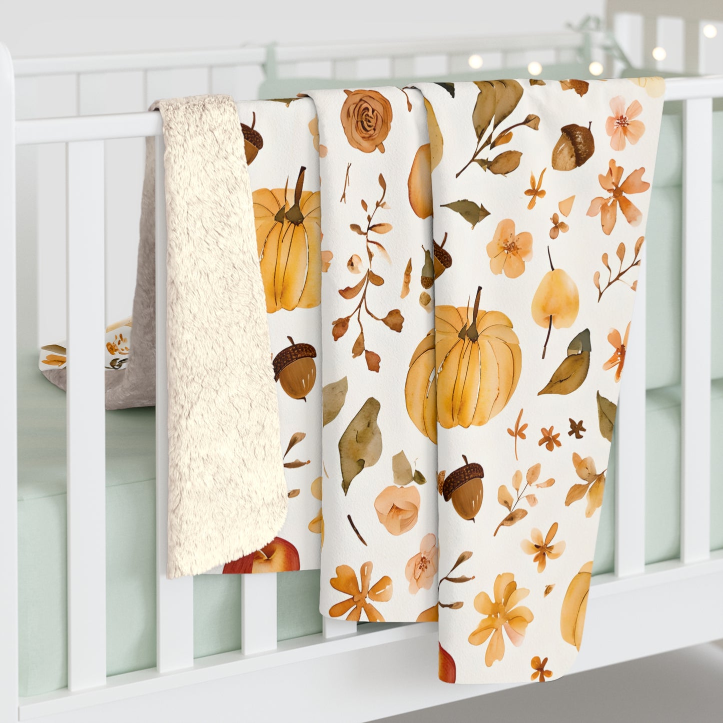 Autumn Vibes Sherpa Comfy Blanket