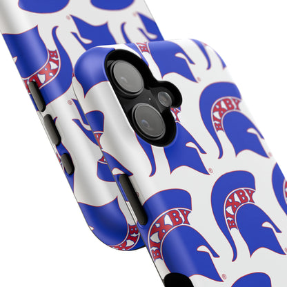 Bixby Spartan Blue Logo Impact Resistant iPhone Case