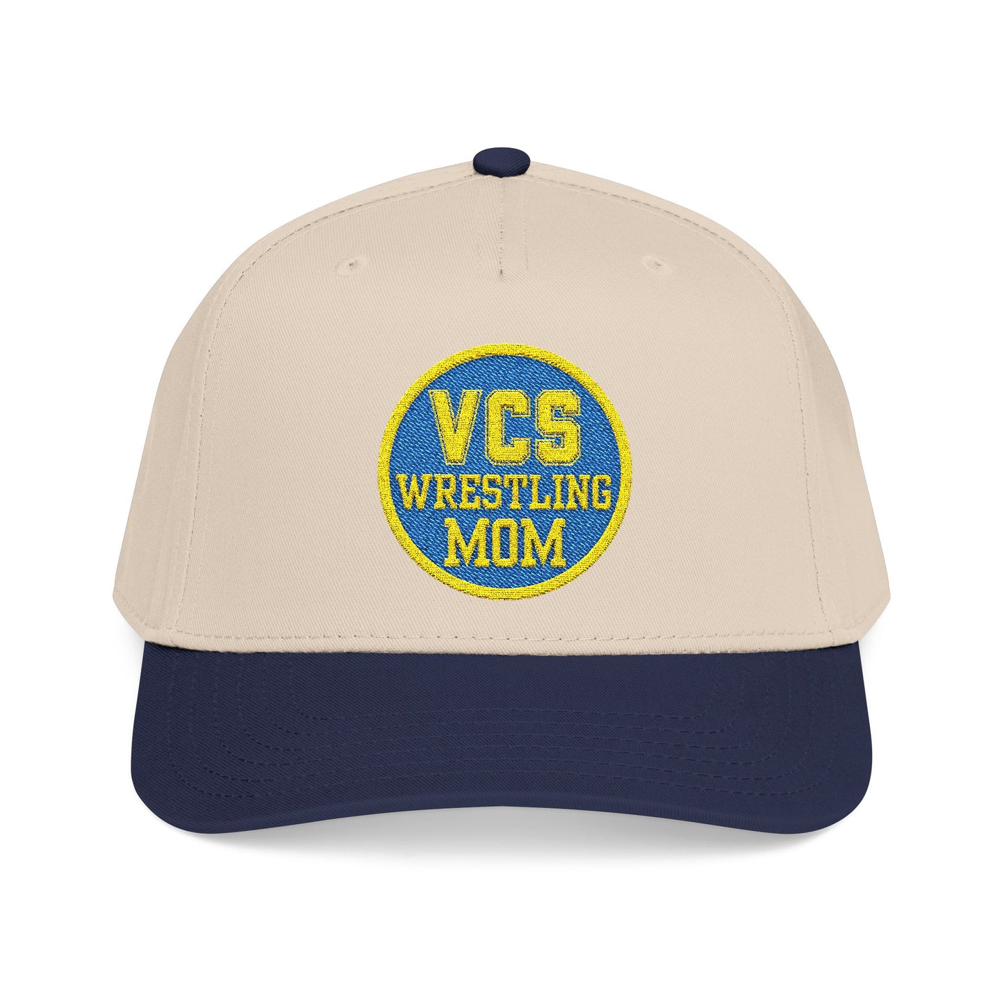 Wrestling Mom Baseball Cap – "VCS Wrestling Mom" Embroidered Mid-Profile Hat