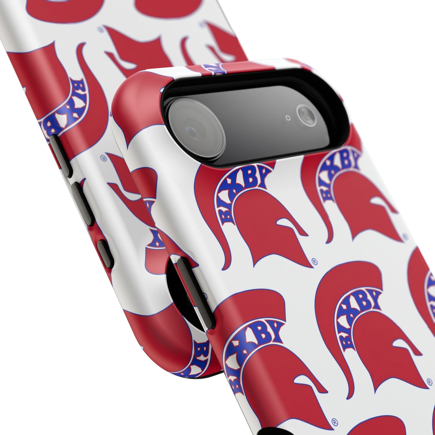 Bixby Spartan Red Logo Impact Resistant iPhone Case