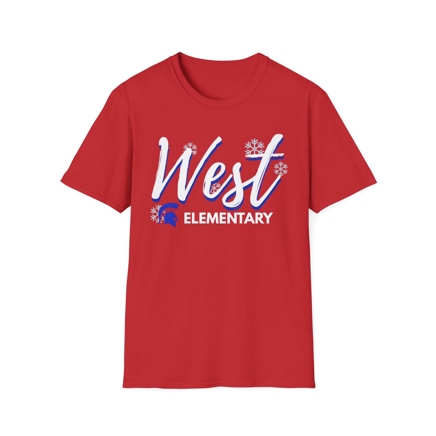 Bixby Spartan West Elementary Snow Day Softstyle Tee