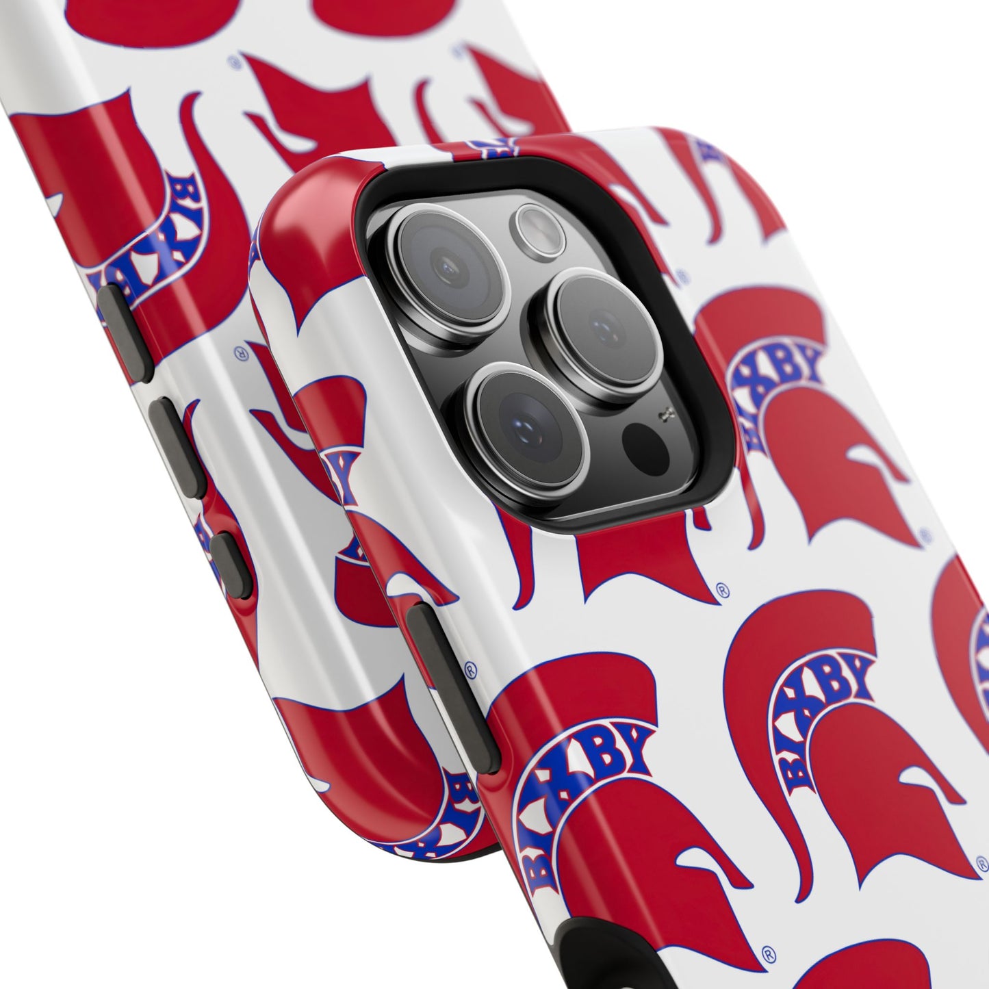 Bixby Spartan Red Logo Impact Resistant iPhone Case