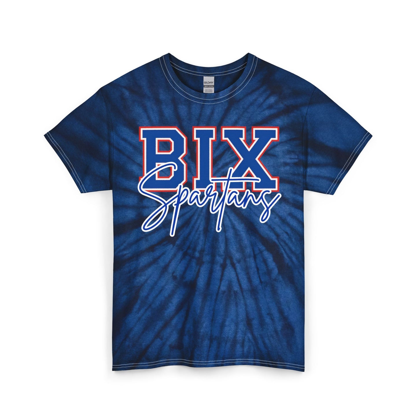 BIX Spartans Tie-Dye Spiral Gildan Tee