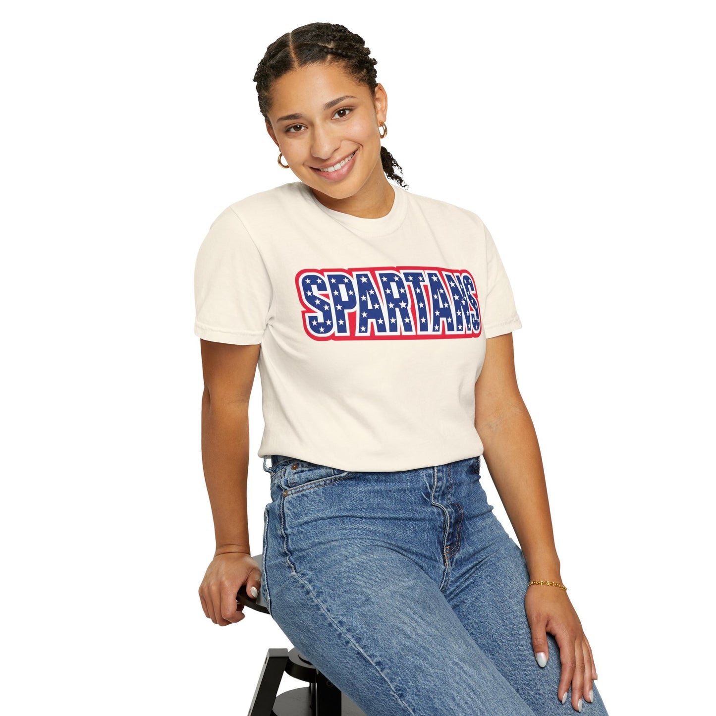 Spartans Patriotic Comfort Colors Tee