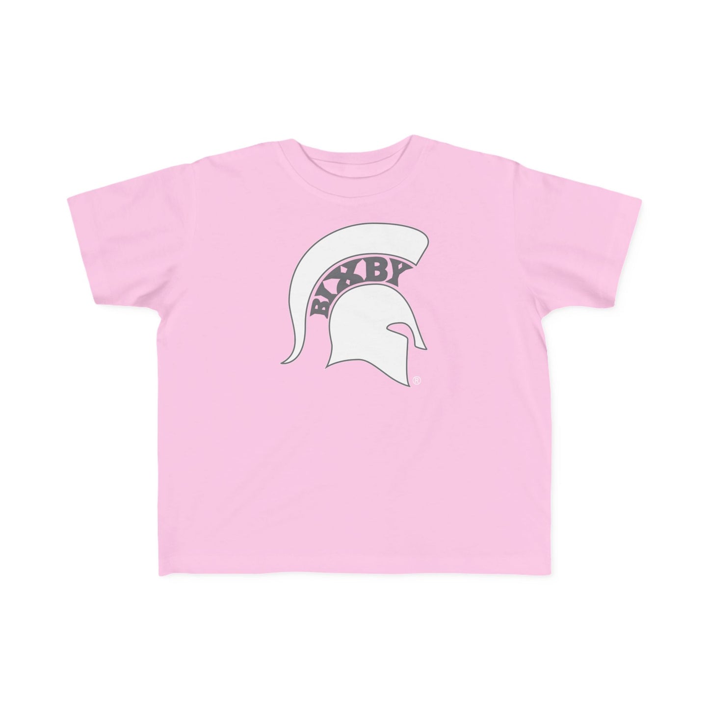Spartan White Logo Rabbit Skins Toddler Tee