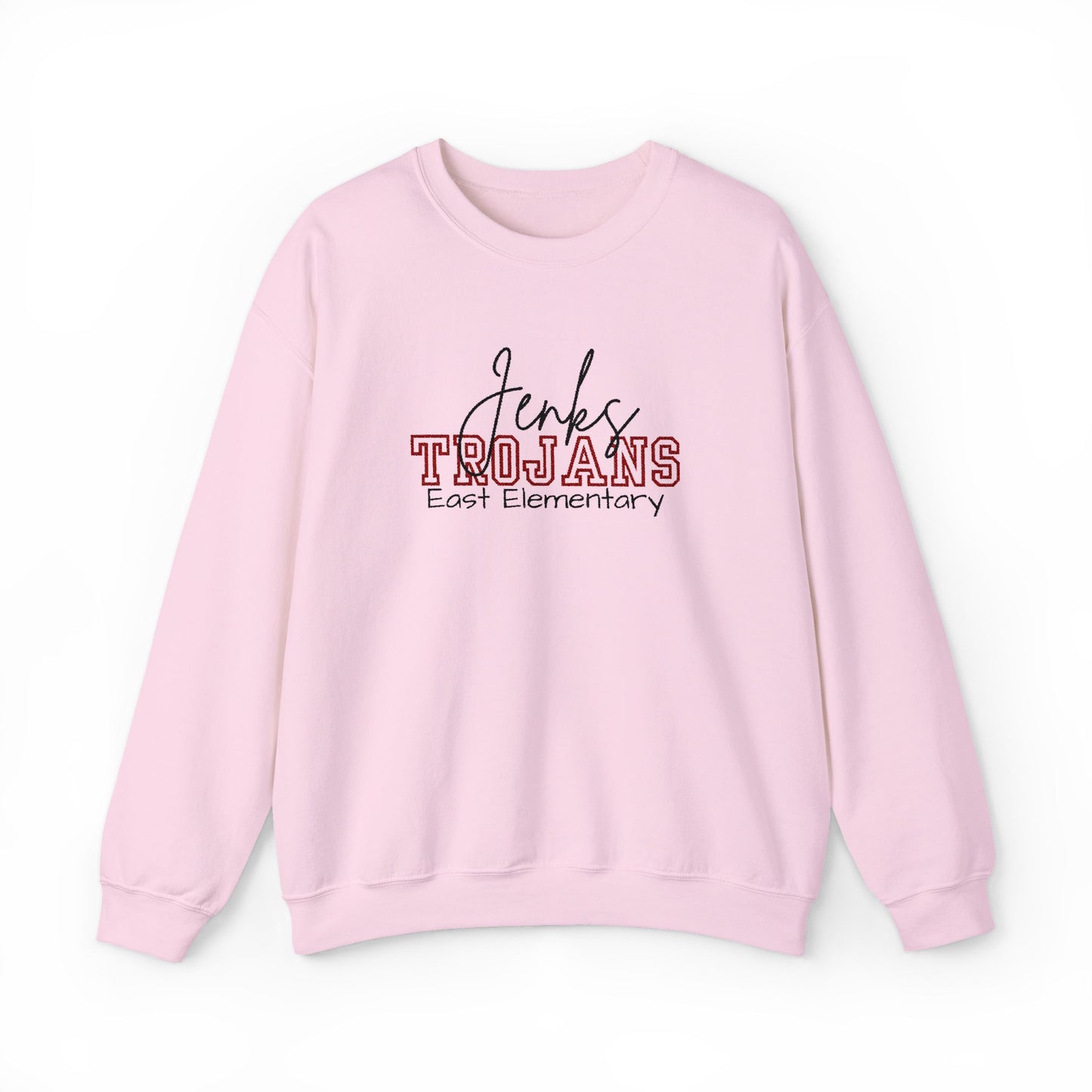 Personalized Embroidered Jenks Trojans Crewneck Sweatshirt
