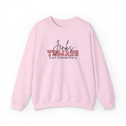 Personalized Embroidered Jenks Trojans Crewneck Sweatshirt