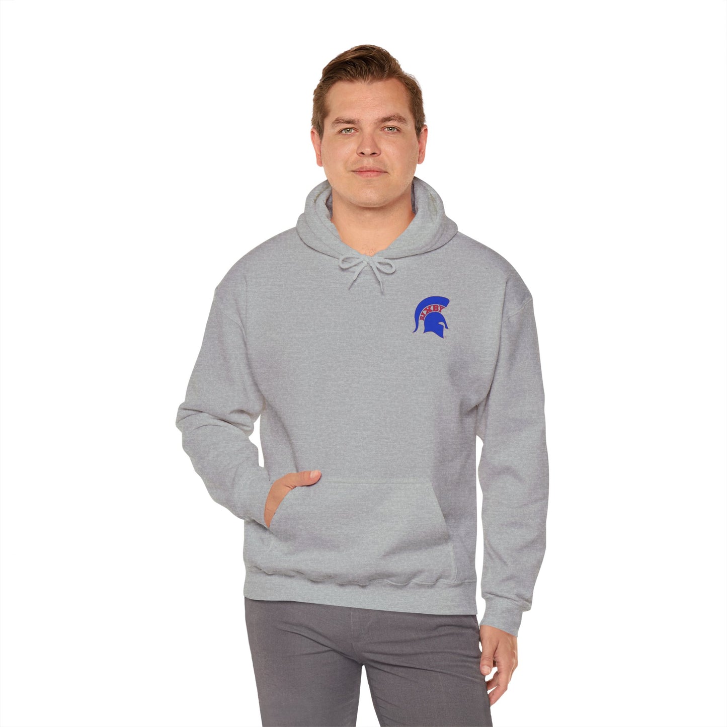 Spartan Blue Logo Gildan Hoodie