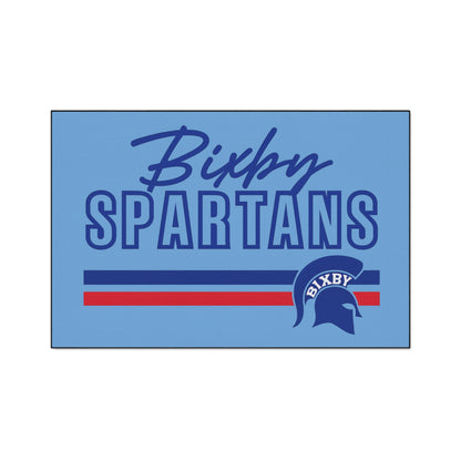Bixby Spartans Heavy Duty Rubber Backed Floor Mat