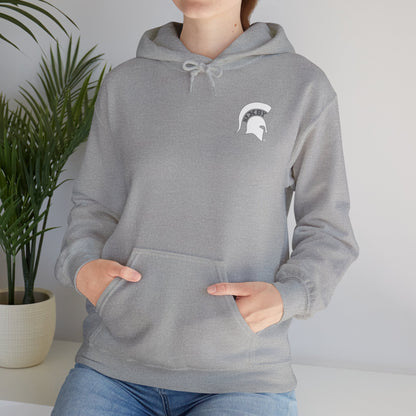 Spartan White Logo Gildan Hoodie