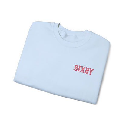 Embroidered Vintage Bixby Font Gildan Sweatshirt