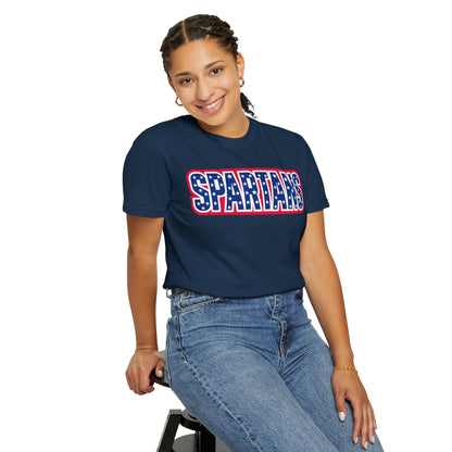 Spartans Patriotic Comfort Colors Tee