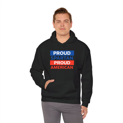 Proud Spartan Proud American Gildan Hoodie