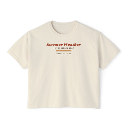 Sweater Weather in the Garden Spot Boxy Comfort Colors Tee