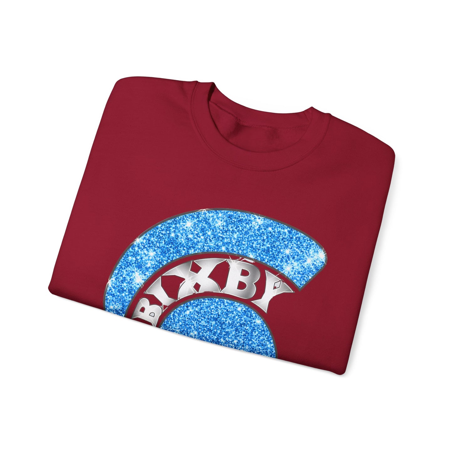 Bixby Spartan Helmet Bling Gildan Sweatshirt