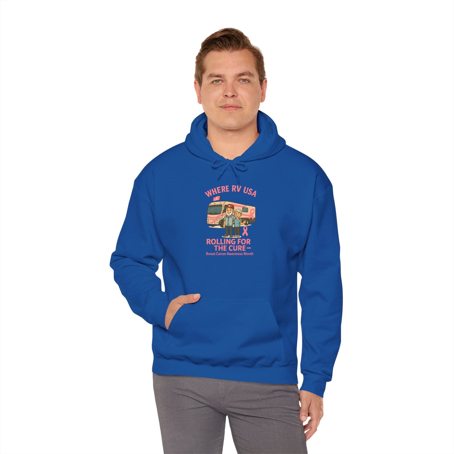 Where RV USA Breast Cancer Awareness Gildan Hoodie