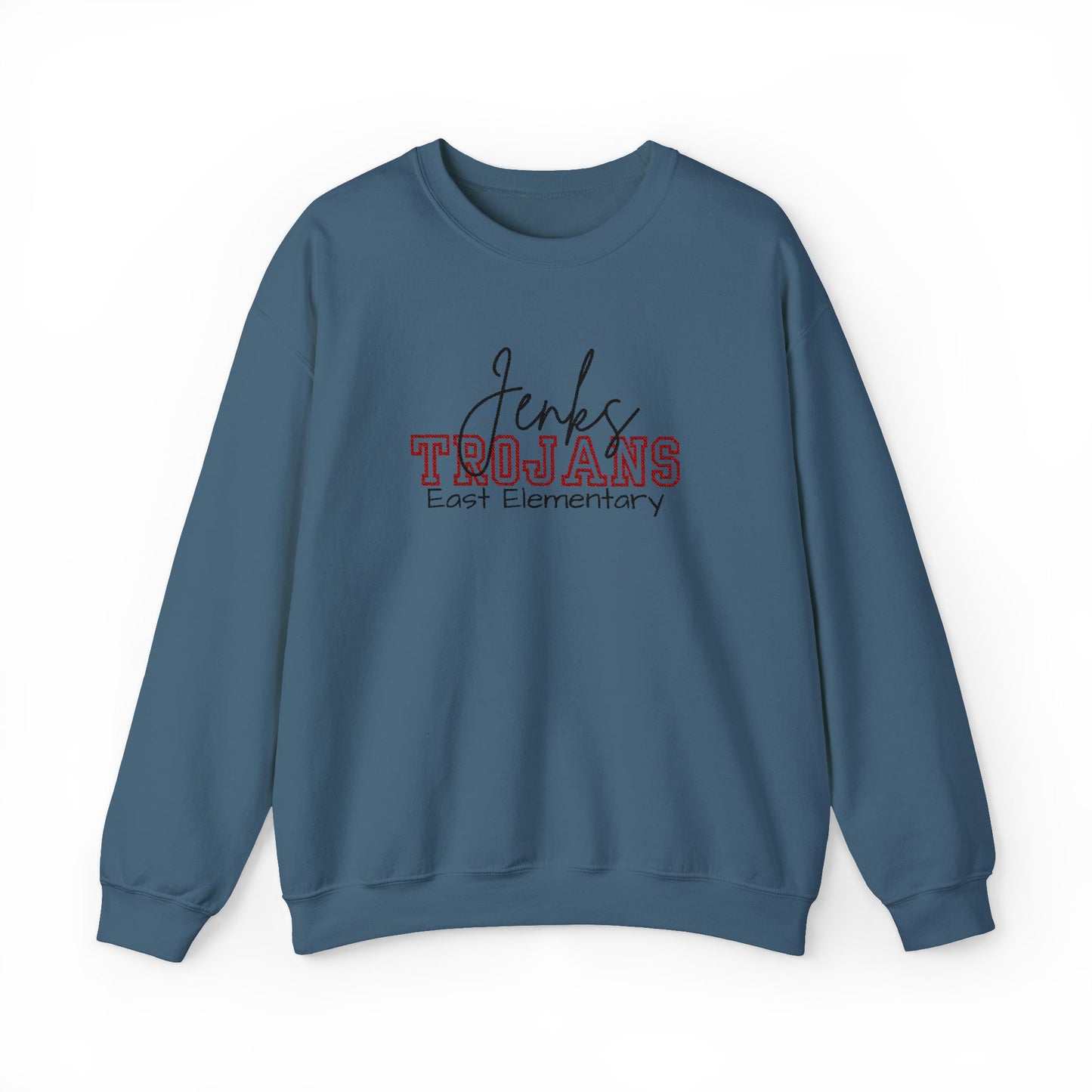 Personalized Embroidered Jenks Trojans Crewneck Sweatshirt
