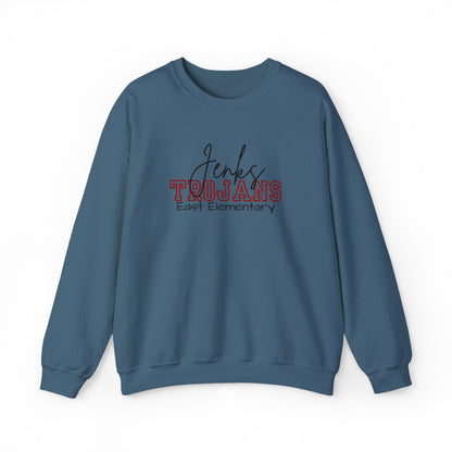 Personalized Embroidered Jenks Trojans Crewneck Sweatshirt