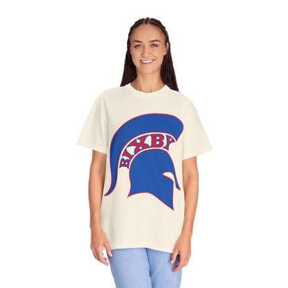 Bixby Spartan Blue Logo Comfort Colors Tee