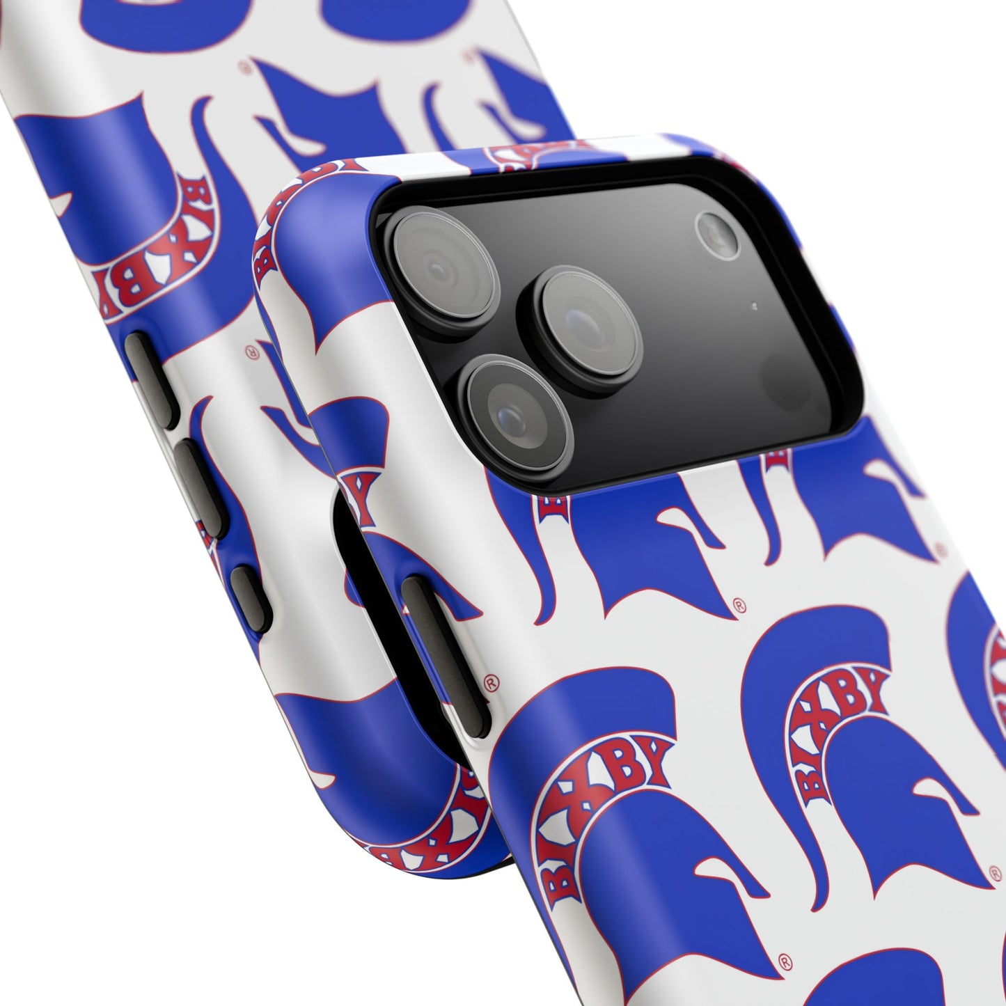 Bixby Spartan Blue Logo Impact Resistant iPhone Case
