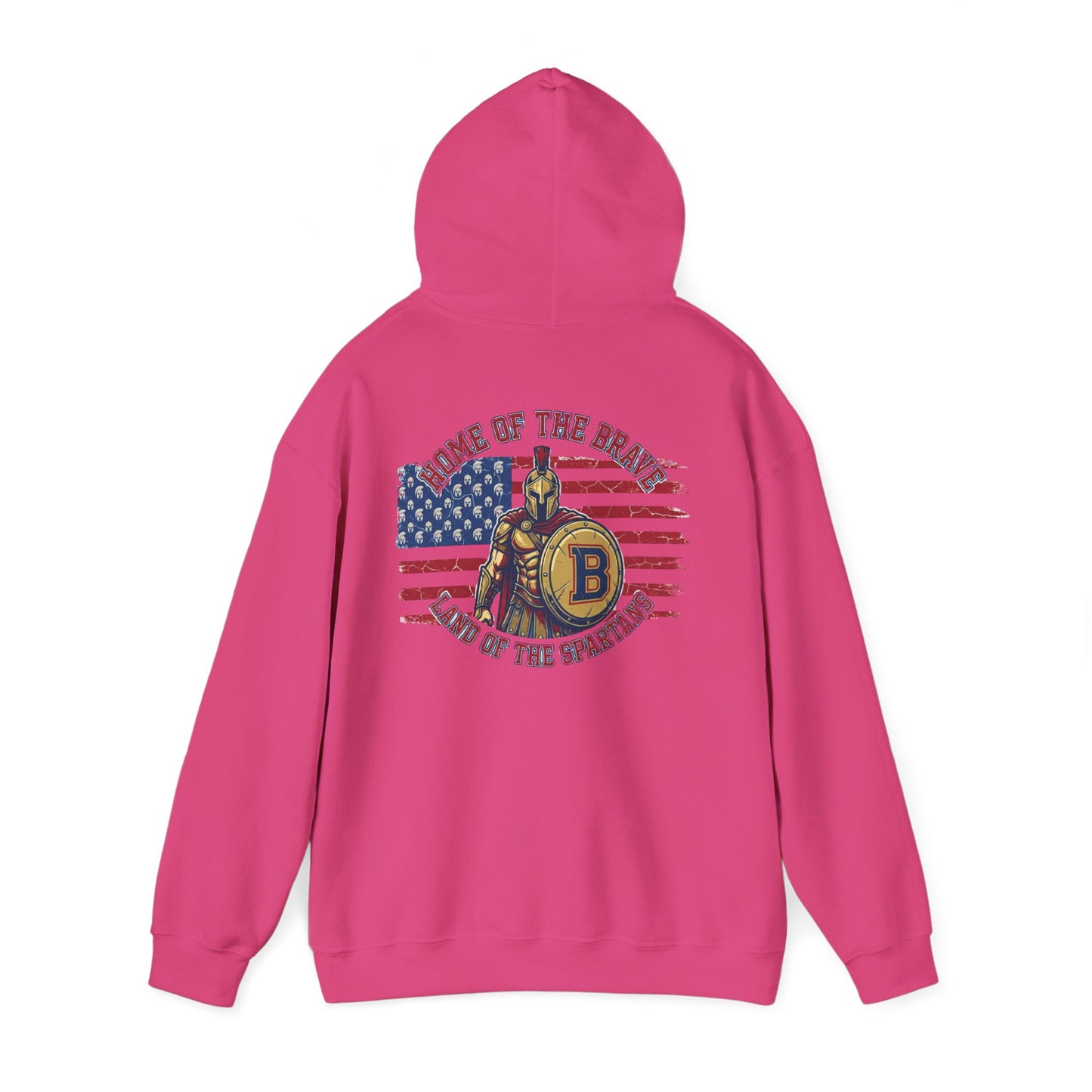 Patriotic Land of the Spartans Gildan Hoodie