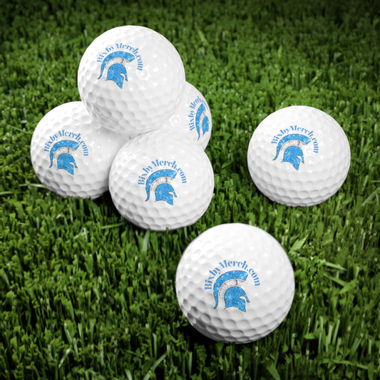 Spartan Blue Bling Golf Ball 6-Pack