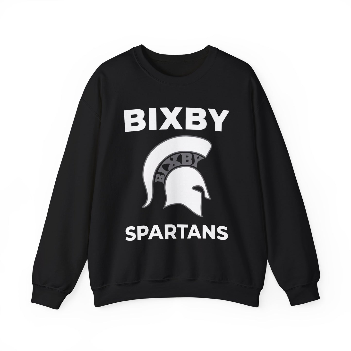 Bixby Spartans Logo Crewneck Gildan Sweatshirt