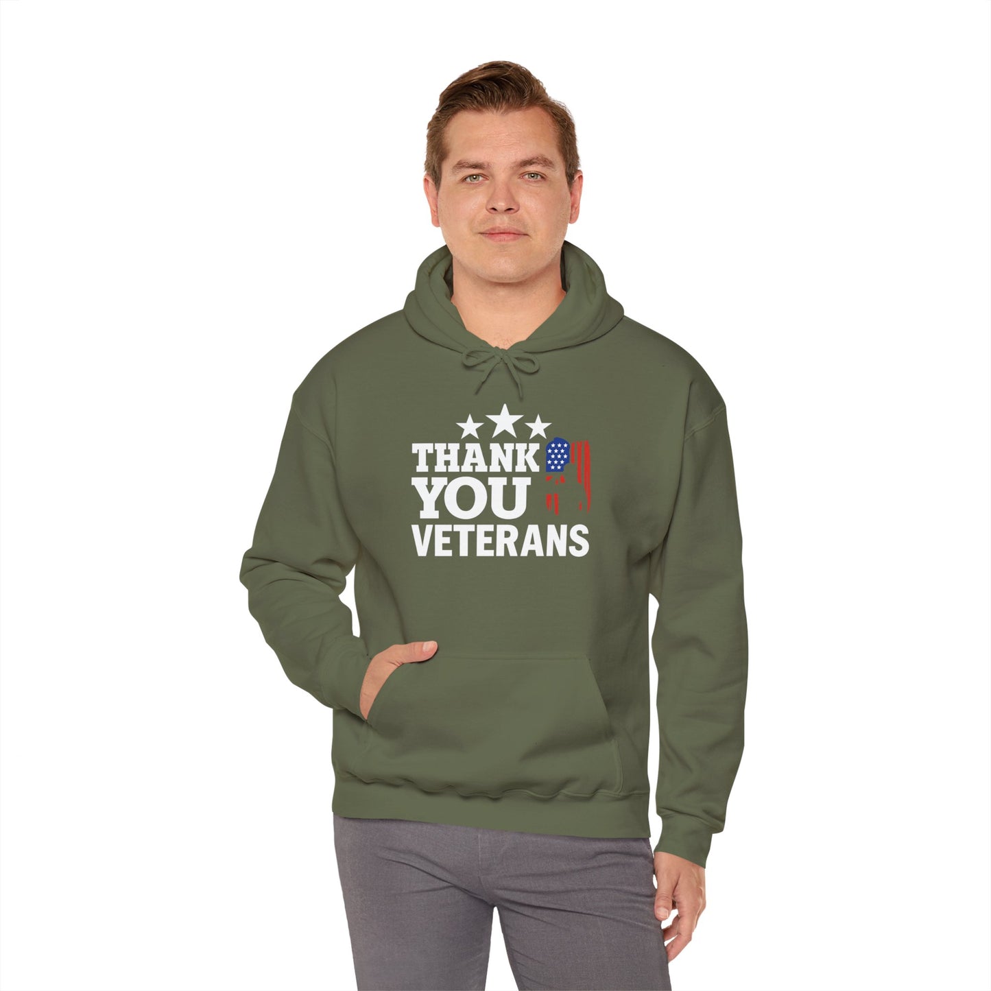 Thank You Veterans Gildan Hoodie
