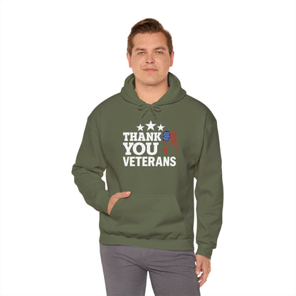 Thank You Veterans Gildan Hoodie