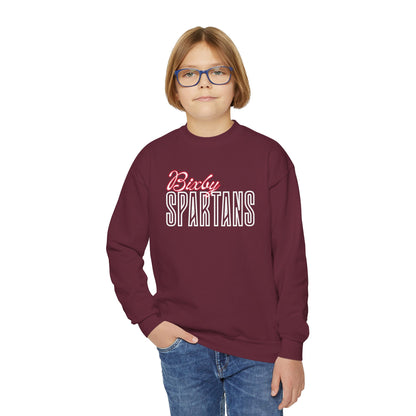 Bixby Spartans Cursive Youth Gildan Sweatshirt